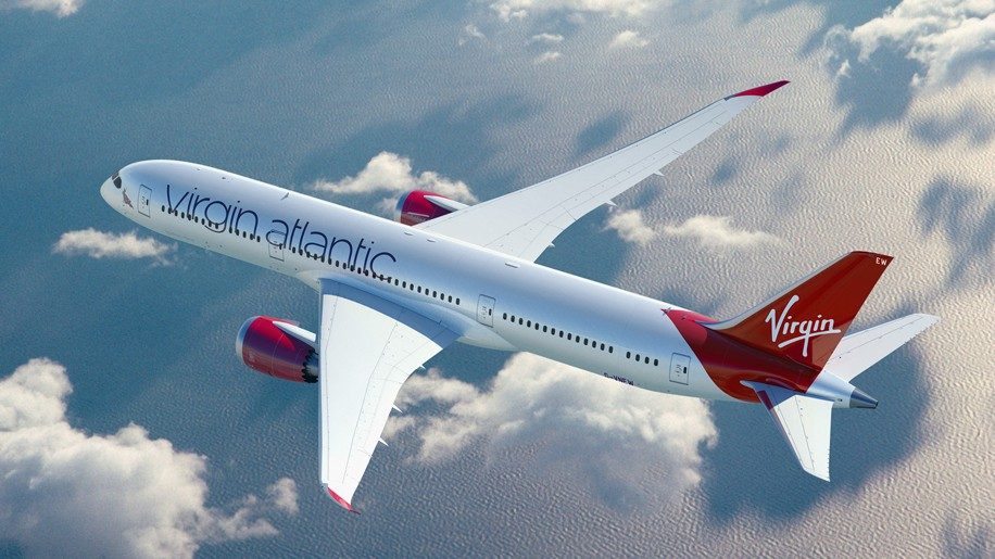 Det bliver en Boeing 787 Dreamliner, der bliver første fly over Atlanten med 100 procent bæredygtig benzin i tankene. (Foto: Virgin Atlantic)