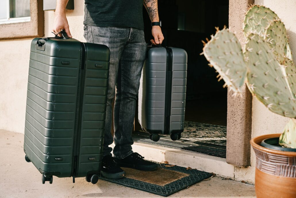Turist-magnet forbyder kufferter med -